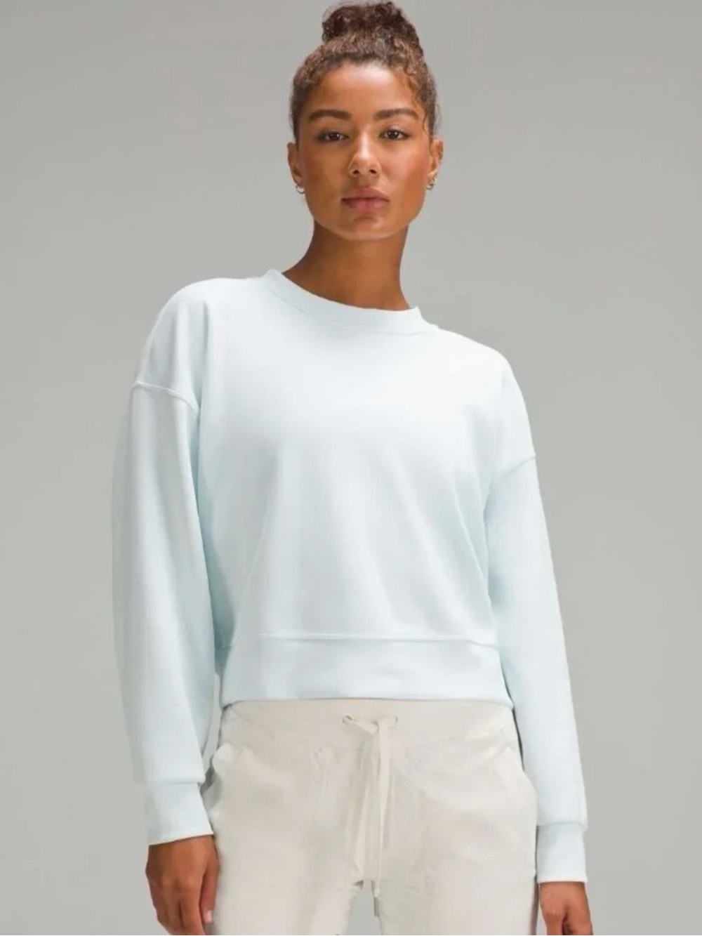 Light Blue lululemon softstreme Women's Crewneck Sweater